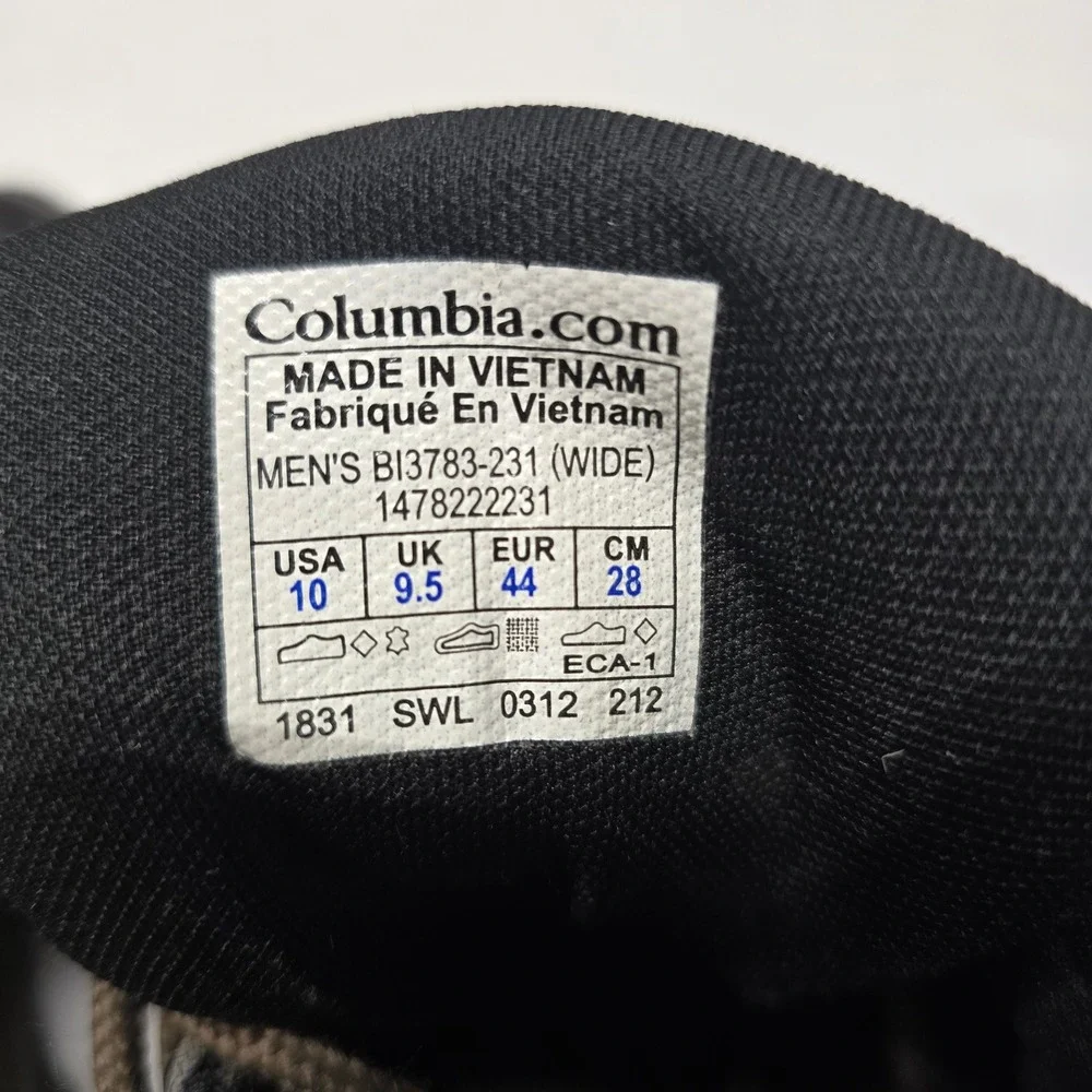 Columbia Men's Newton Ridge Plus II Waterproof Hiking Boots 10 Wide Leather